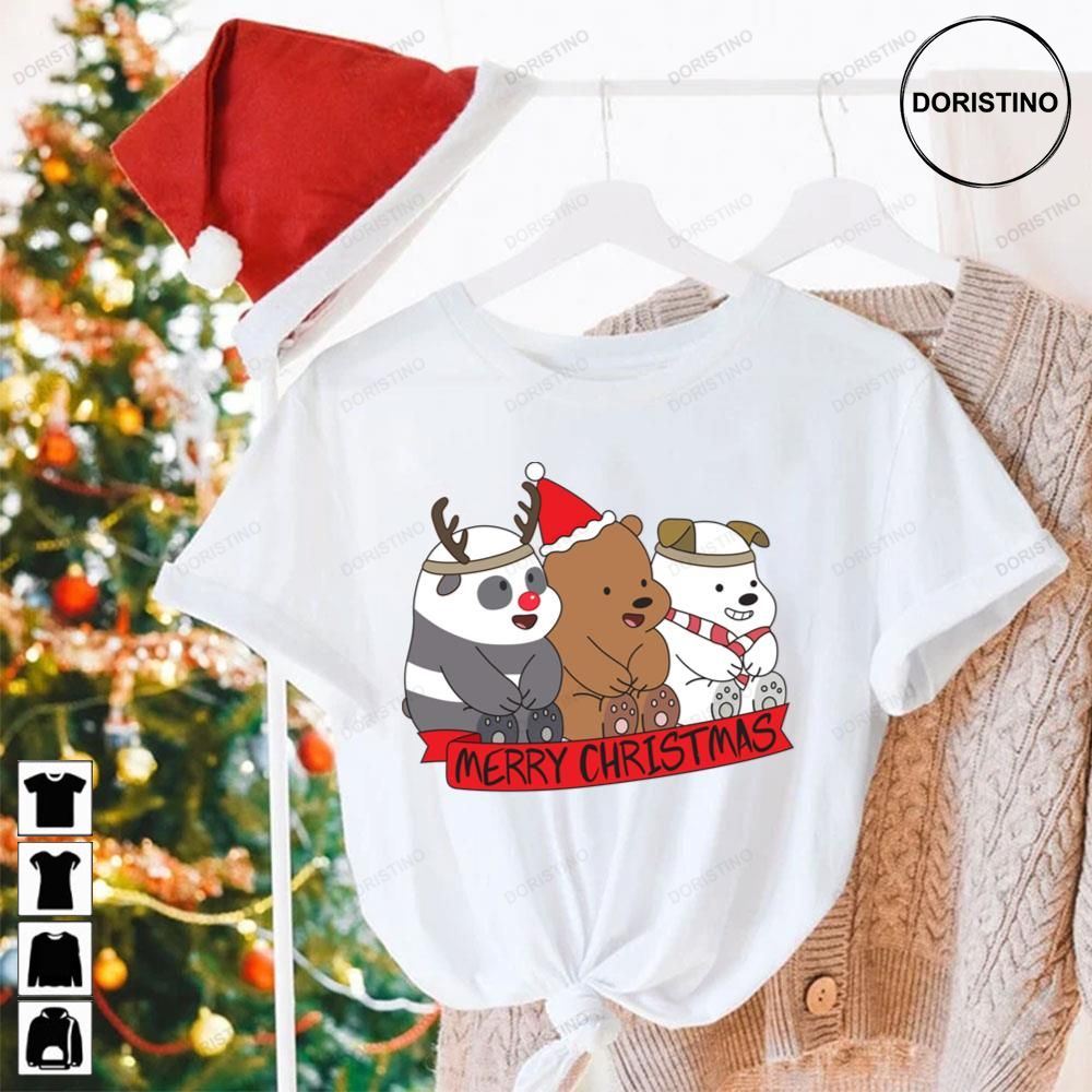 We Bare Bears Merry Christmas Trending Style